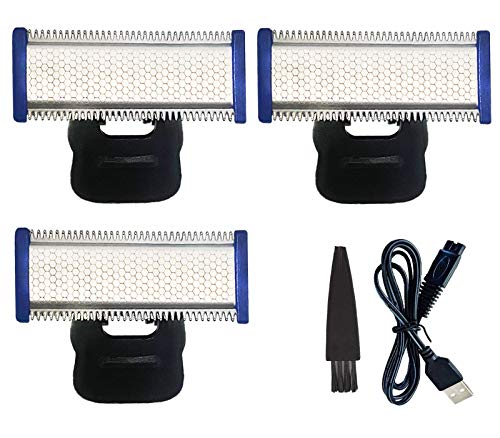 JUPSDDTH Replacement Heads Professional Compatible with Cleaning Trimmer Solo Trimmer Micro Touches Replacement Heads (3PCS&1Charger)
