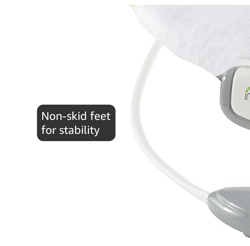 Ingenuity Soothing Baby Bouncer Infant Seat with Vibrations, -Toy Bar & Sounds, 0-6 Months Up to 20 lbs (Morrison)