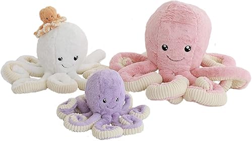 Miniatura 6 de Pulpo de peluche DENTRUN, pulpo de peluche, muñeco de juguete para niño, niña, regalo de cumpleaños o Navidad, de 17, 40, 60, 81cm, en 5 colores