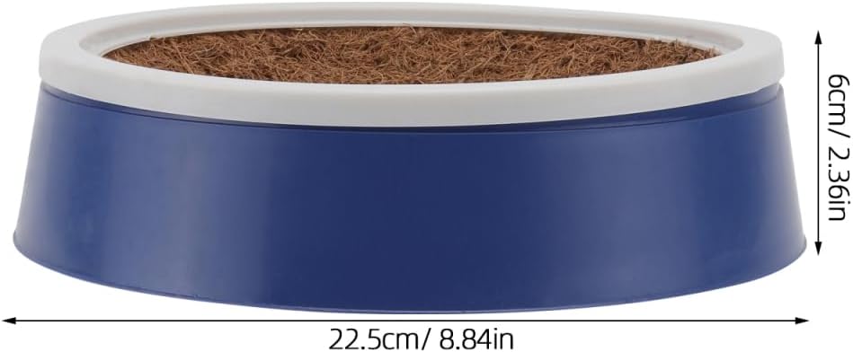 Yardwe 6Pcs Pigeon Nest Bowls with Coconut Fiber Mats Plastic Bird Nest for Pigeons Small Birds 9 44 Inch Diameter Ideal for Breeding and Roosting