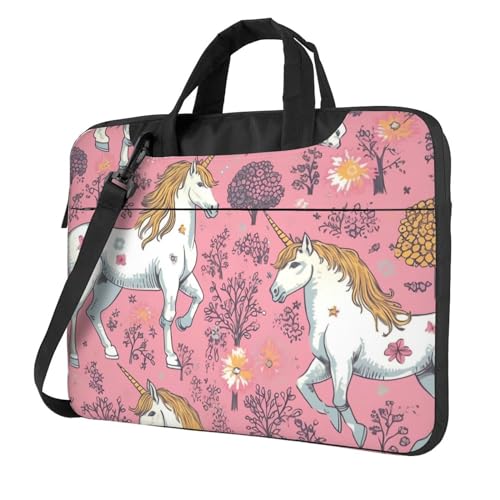 Protégez votre ordinateur 15,6" avec ce sac rose licorne robuste