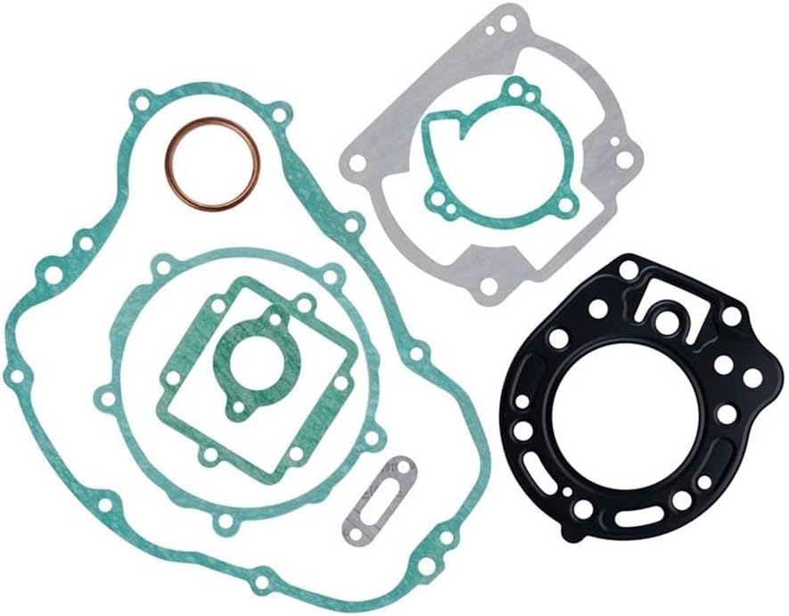 Motorcycle Cylinder Crankcase Cover Gasket Kits Set Compatible with KDX200 KDX 200 1989-1994(The kits)