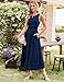 GRACE KARIN Summer Long Maxi Dress for Women Wedding Formal Dresses for Mother of The Bride Cocktail Dress Navy Blue S
