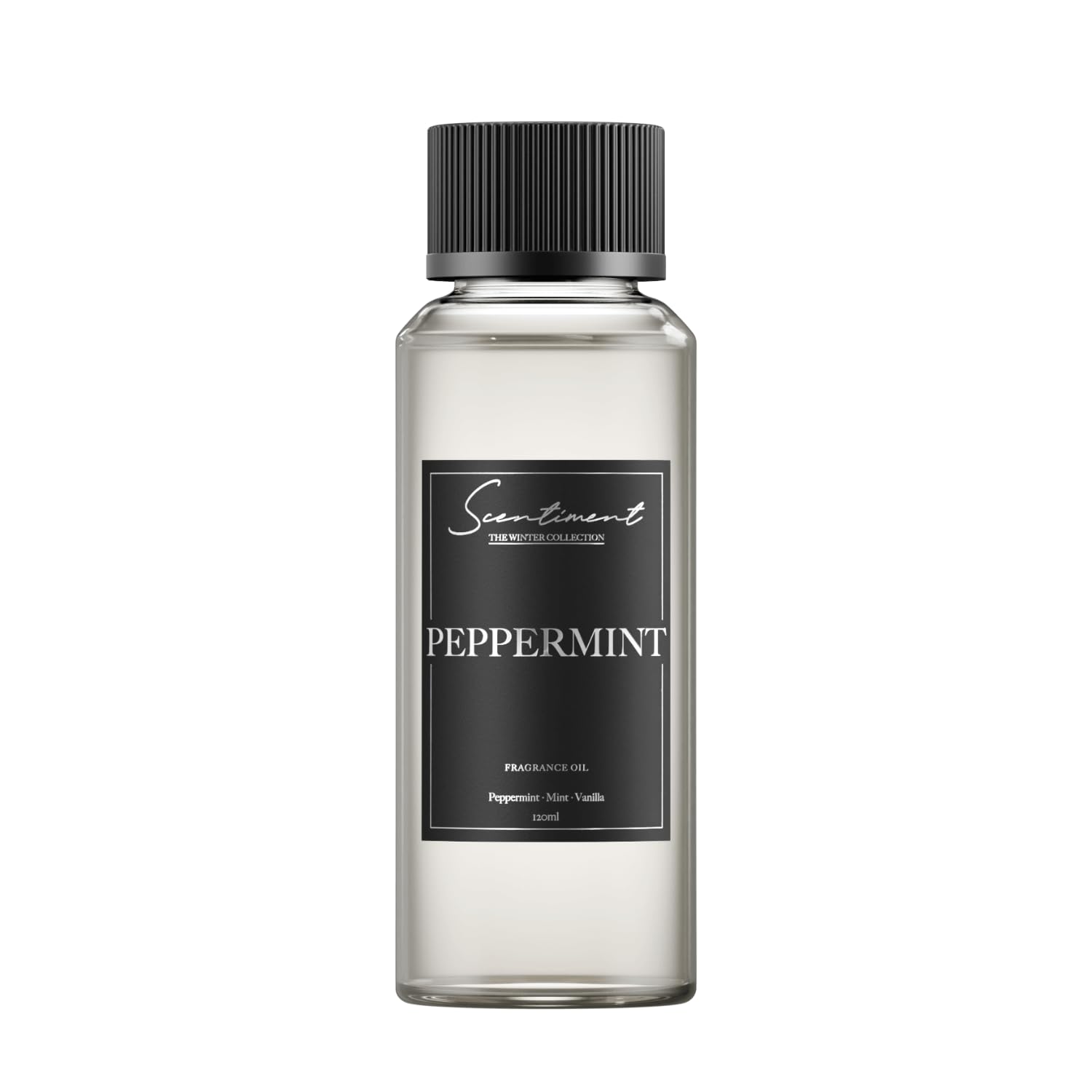 Scentiment - Peppermint Winter Collection Diffuser Oils | Aromatherapy Home Fragrance | Luxurious Scent with Notes of Peppermint, Mint, Vanilla, 120ml