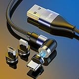 【Stark Magnetisch & Kompatibilität】TOPK magnet ladekabel mit eine starke magnetische Anziehungskraft sichert Ihren Lade- und Datenübertragungsprozess. 3 verschiedene magnetische Adapter, iProdukt, Typ C und Micro USB, erfüllen die Ladeanforderungen Ihrer verschiedenen Mobiltelefone und Geräte. Bitte beachten Sie:Der Ladekopf ist einseitiges Laden, bitte legen Sie die Seite mit dem Pfeil nach oben - für Phone Benutz.