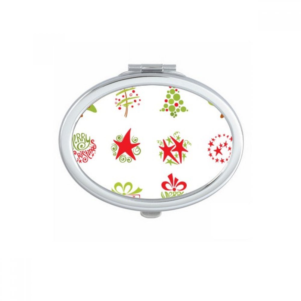 Miroir portable à la main ovale pour corriger votre maquillage n'importe où sans encombrement