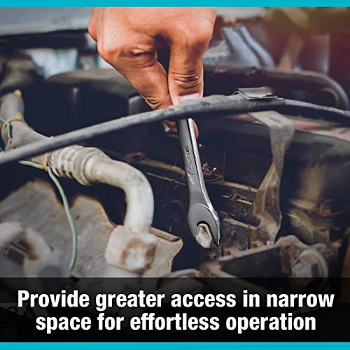 image for DURATECH Super-Thin Open End Wrench Set, SAE, 8-Piece, Including 1/4