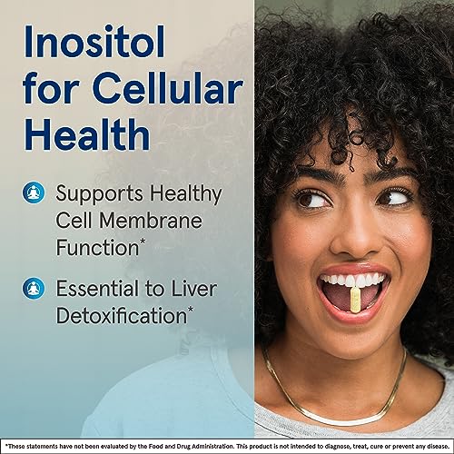Jarrow Formulas® Inositol 750 mg, Dietary Supplement, Liver Support for Cellular Health and General Wellness, 100 Veggie Capsules, Up to a 100 Day Supply - Thumbnail 4