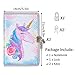MHJY Sequin Unicorn Journal Secret Diary with Lock,Reversible Mermaid Sequin Notebook Private Journal Magic Unicorn Notebook Gifts for Girls