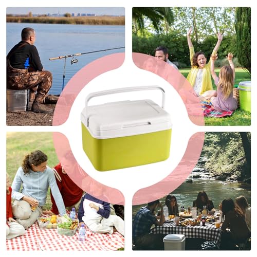 Bolsa nevera para camping, recipiente térmico a prueba de fugas, caja de almacenamiento portátil con mango ergonómico, diseño aislante, bebidas, aperitivos, barbacoa, picnic, viajes, al aire libre - imagen 5