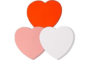 MixTeach 72 PCS Valentine's Day Heart Cutouts