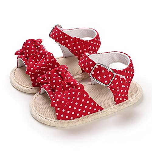 Baby Girl Bowknot Sandals Toddler Infant Soft Open Toe Sandals Beach Flats Anti Slip Softy Shoes With Ankle Strap4
