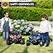 TOBBI 12V Kids Ride On Car Toy, Toddlers Electric Off-Road Truck, Battery-Powered 4 Wheels Vehicle to Drive with 25W Dual Motors/Safety Belt/Horn/Music & LED for Chirdren Aged 3-6 Years-Blue