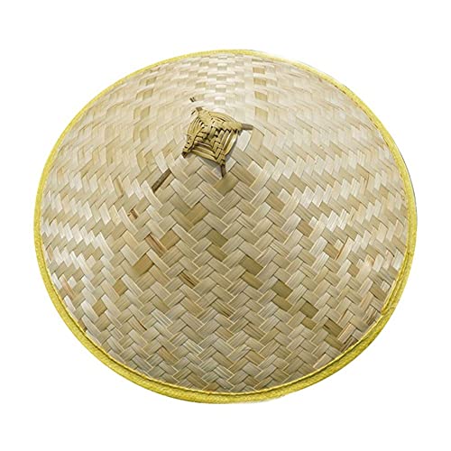 Stakee Chinesischer Bambus Hut Konischer Bambus Hut Handgemachte Weben Bambus Hut Reisen Bauernhof Hut Sonnenschirm Bambus Hut