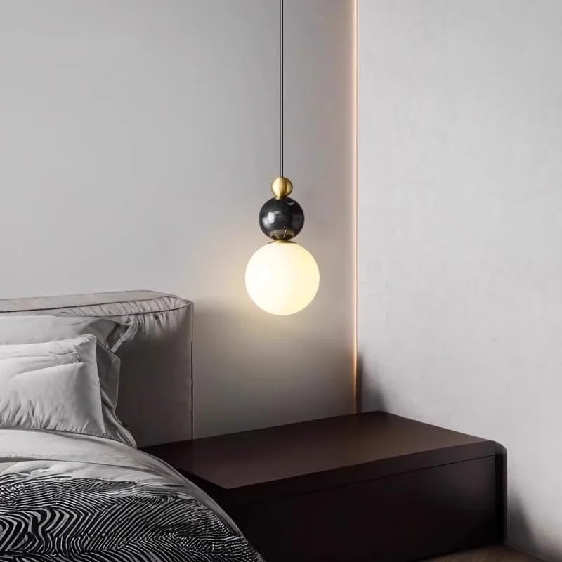 Lampe LED suspendue design nordique luminaire intérieur cuisine noir