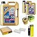 Produktbild QR-PARTS 69352339 Filter Set Inspektionspaket 7 Liter Motoröl Longlife III 5W-30 MANN-FILTER Innenraumfilter Kraftstofffilter Luftfilter Ölfilter