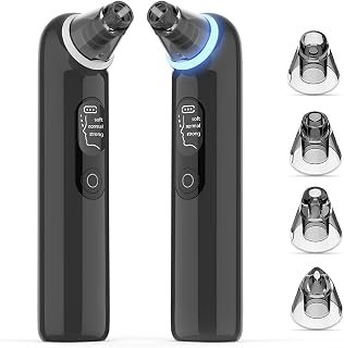 Blackhead Vacuum Remover, Comedone Extractor Pore Vacuum Blackhead Remover for Facial Pore Cleanser with LED Screen for women and men