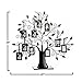 Klikel Family Tree Picture Frame Display with 10 Hanging Picture Photo Frames | Large 20 x 18 Metal Tree | 10 Ornamental 2x3 Frames