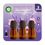 Air Wick Essential Mist Refill, 3 ct, Lavender and Almond Blossom, Essential Oils Diffuser, Air Freshener