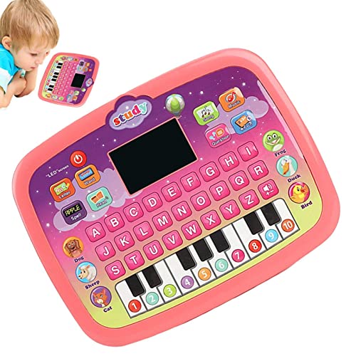 Tablet portátil de brinquedo,Criança Finja Jogar Laptop | Cante e aprenda brinquedo portátil, com lu