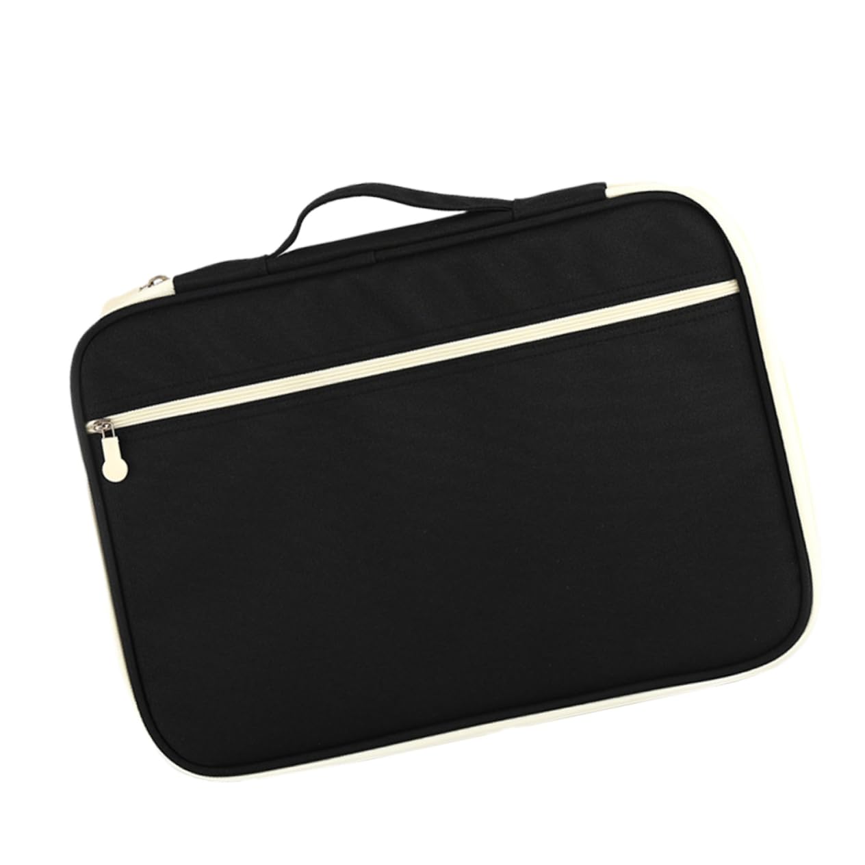 Borsa Documenti A4 Multifunzione Cerniera, Oxford Nera