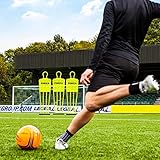 FORZA Astro Fußball-Dummies (Unterlage Werden enthalten) | Freistoß Dummies für Fussball | 3 Größe erhältlich | Eignen Sich für mehrere Oberflächen (Mini, Einzeln)