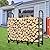 GREENER 4x4 Outdoor Firewood Rack - Adjustable Heavy Duty Wood Rack Fire Wood Holder for Firewood Outdoor Metal Wood Rck Log Holder for Indoor Fireplace Wood Stand Stacker Fire Wood Organizer, Black