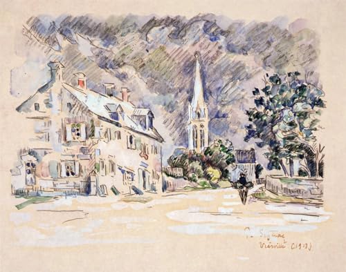 Art Murale Impression Vierville Paul Signac pour Décoration Salon Moderne