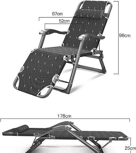 Chaise longue de camping pliante et portable pour plage