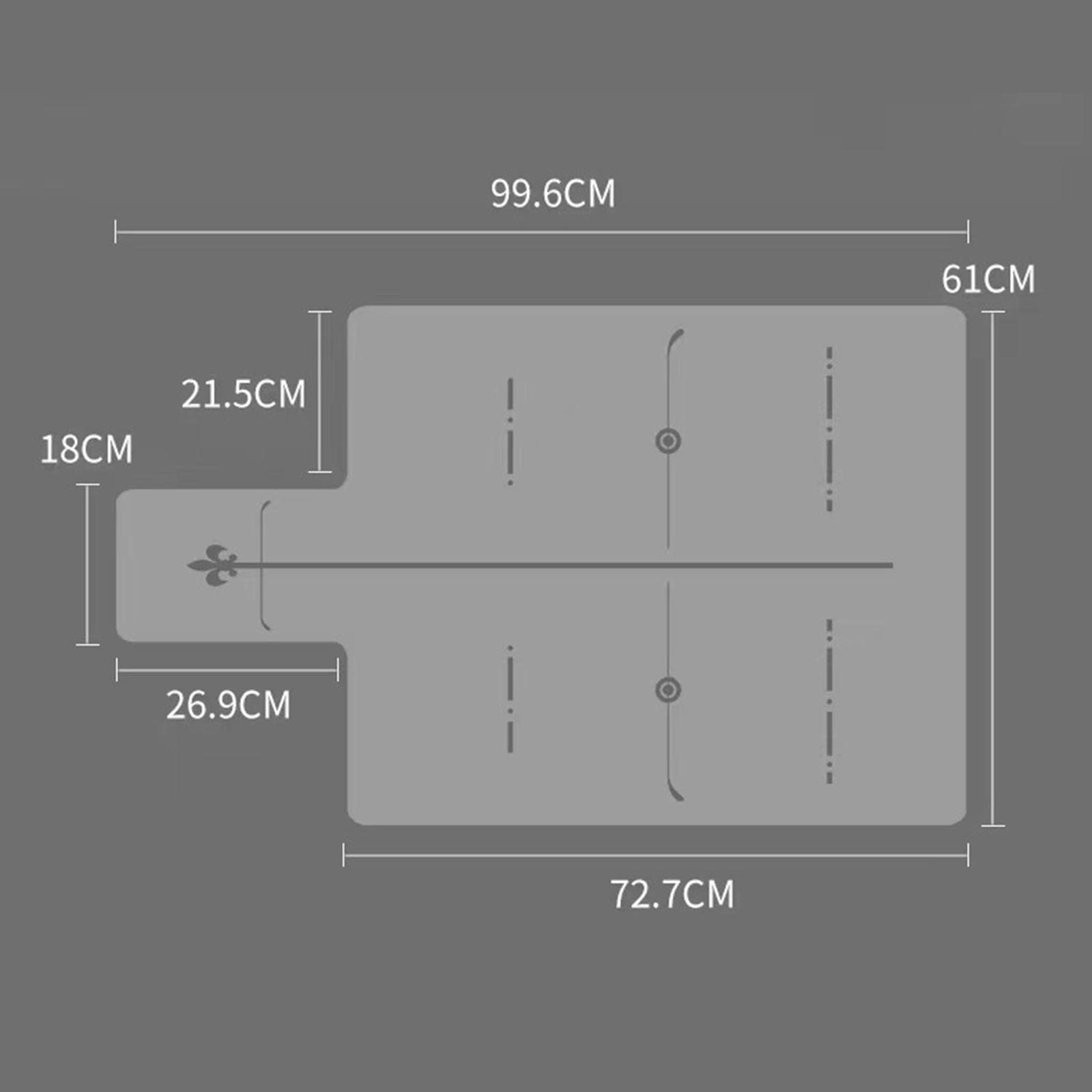 MYCENSE Pilates Reformer Cover Pilates Reformer Mat Towel Home Fitness Equipment Yoga Protection Mat 24inx39in Portable Lightweight Meditation Pad, J