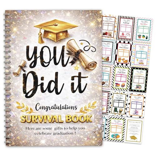 Alcarin Gift Card Holder Book 2026 College Gifts for Girls Open When Envelopes Care Package for College Students Gift Card Booklet Christmas Gift Card Book