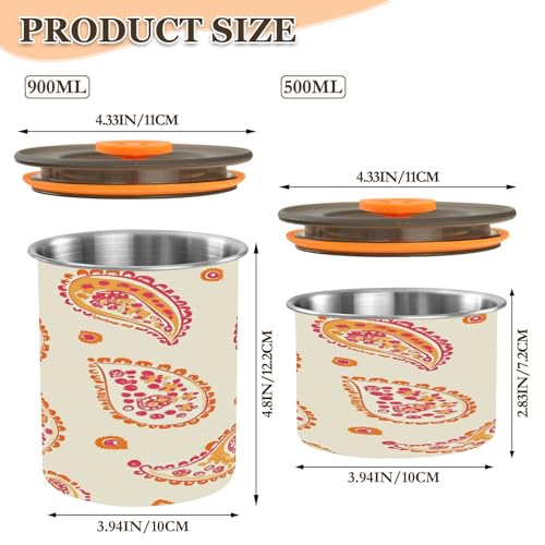 Contenedor hermético para café Qilmy 30oz acero inoxidable miniatura 3