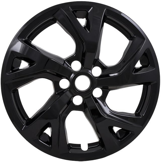 Coast to Coast 18" - 5 Spokes, Black or Chrome Snap-On Wheel Skins - IMP452X/BLK (Fits Chevy Equinox [2018-2024], Black)
