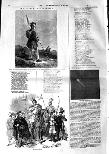 COMÈTE POLONAISE DE 1846 D'INSURRECTION INSURGÉS DE VOLONTAIRE COMÈTE POLONAISE DE 1846 D'INSURRECTION INSURGÉS DE VOLONTAIRE