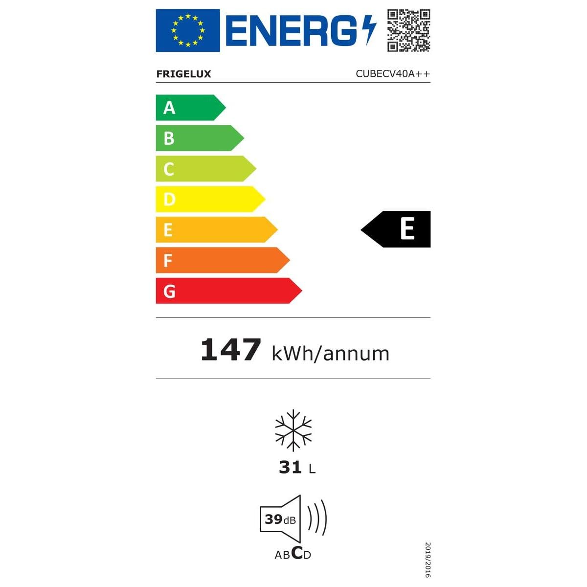 Mini Congélateur Cube 31L Blanc CUBECV40A++