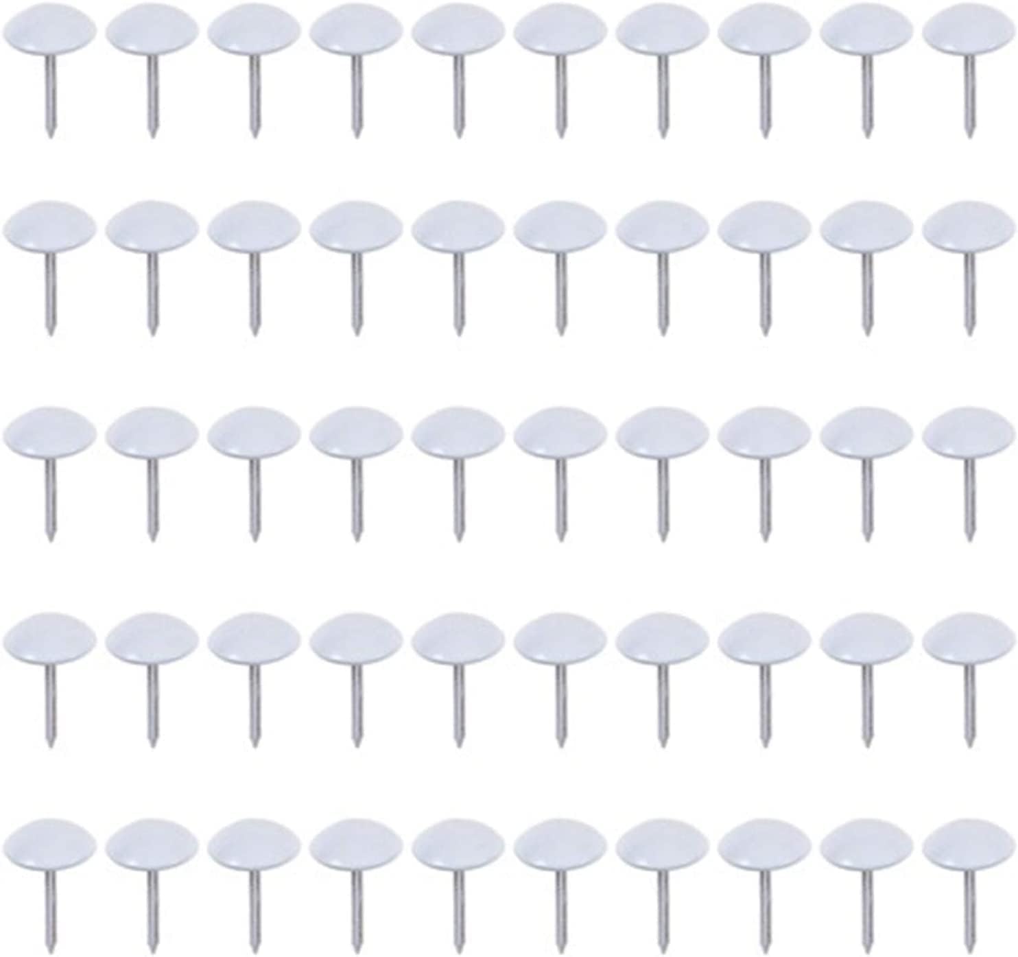 100 Pieces of 11 * 17mm Jewelry Box Tacks White Metal Furniture Suitable for School Office
