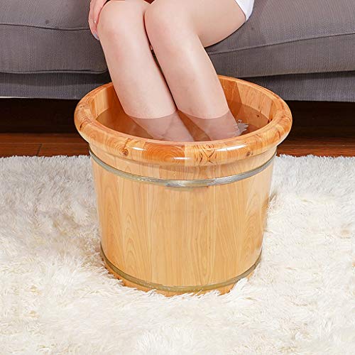Spa de pies grande en madera para remojo 30 cm miniatura 4