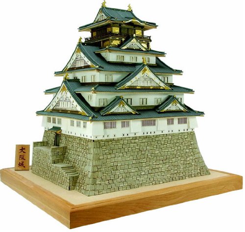 Amazon | ウッディジョー/木製建築模型 1/150大阪城・天守閣+塗料