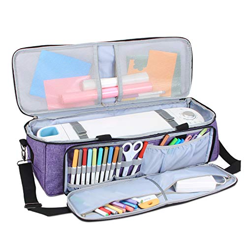 Luxja Carrying Bag Compatible with Cricut Die-Cutting Machine and Supplies, Tote Bag Compatible