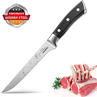 Boning Knife, SKY LIGHT Flexible Fillet Knives 6 inch for Meat Fish Poultry