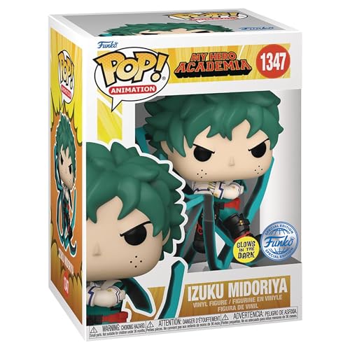 Funko Pop! Animation: My Hero Academia - Deku Blackwhip - Figura de Vinilo PX Que Brilla en la Oscuridad, 5 Pulgadas