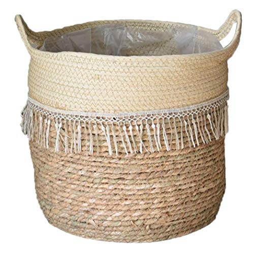 Cesto intrecciato per la biancheria, stile 4