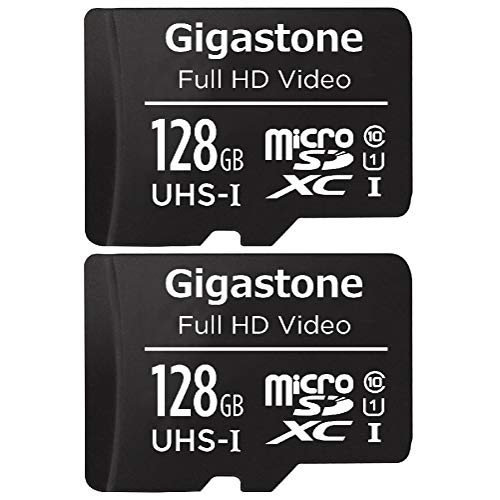 Gigastone Micro SD Card 128GB 2-Pack Micro SDXC U1 C10 90MB/s High Speed