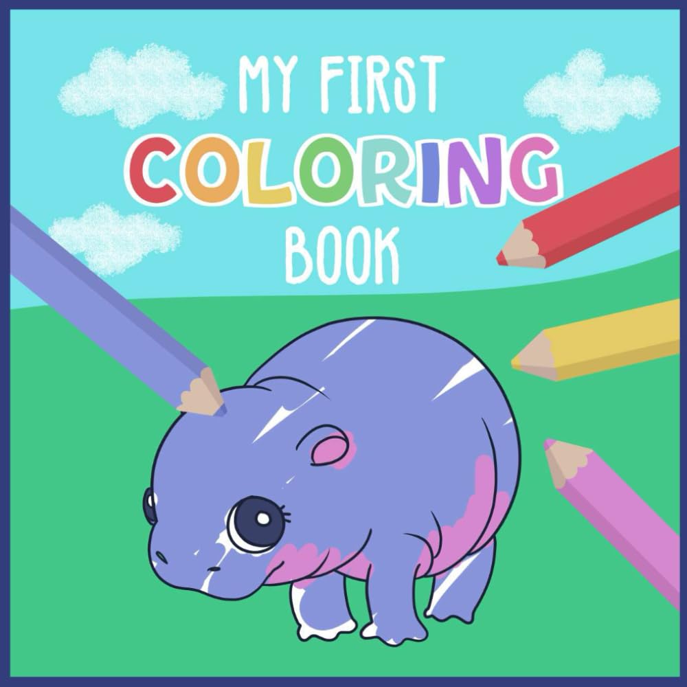 Moo Deng Coloring book: Coloring pages with Moo Deng hippo
