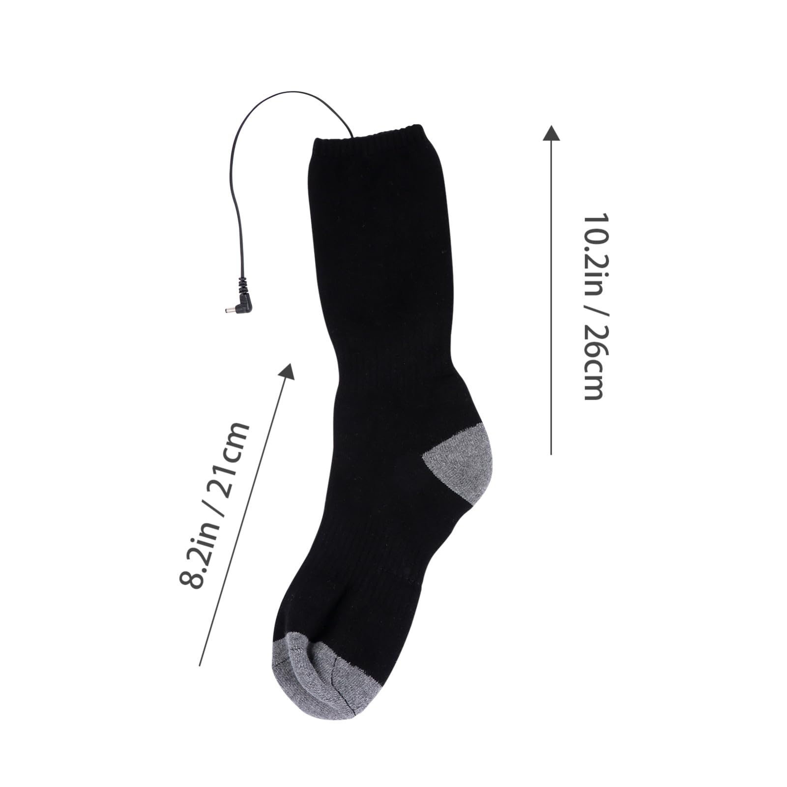 Beheizbare Heizsocke 1 Satz mit USB, Schwarz, Polyester