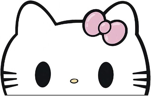 Calcomanía reflectante de anime para parachoques de automóvil, accesorios de automóvil Kawaii, calcomanías para ventana de automóvil, lindas Gato