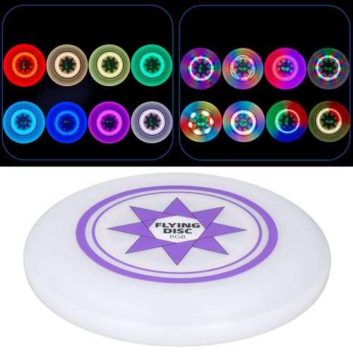 Disque volant LED Yunir étanche et rechargeable avec 8 modes RVB