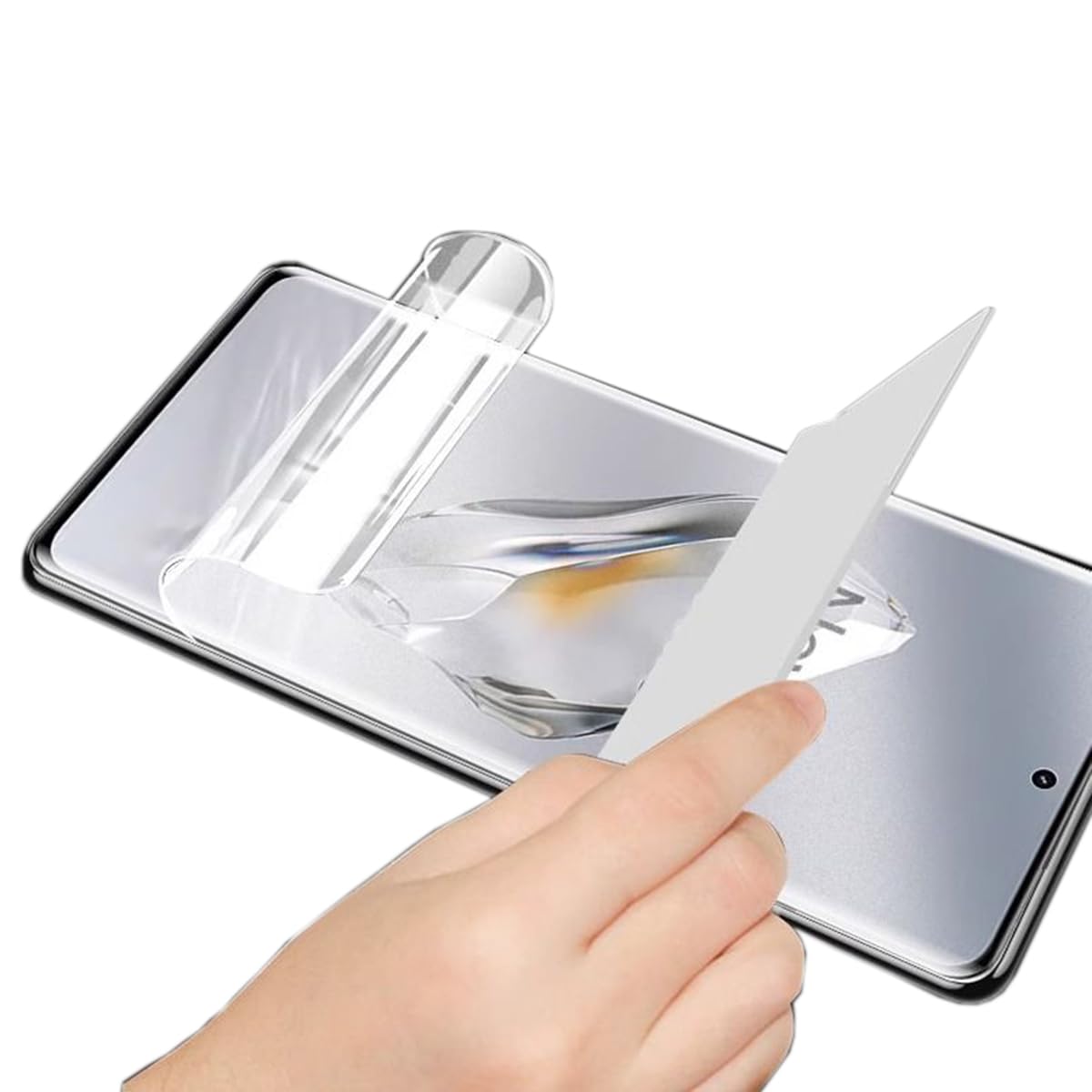 2Pcs Hydrogel Screen Protector Designed For OnePlus 12, HD Transparent Flexible TPU Protective Film [Not Tempered Glass][High Sensitivity][Fingerprint Support]