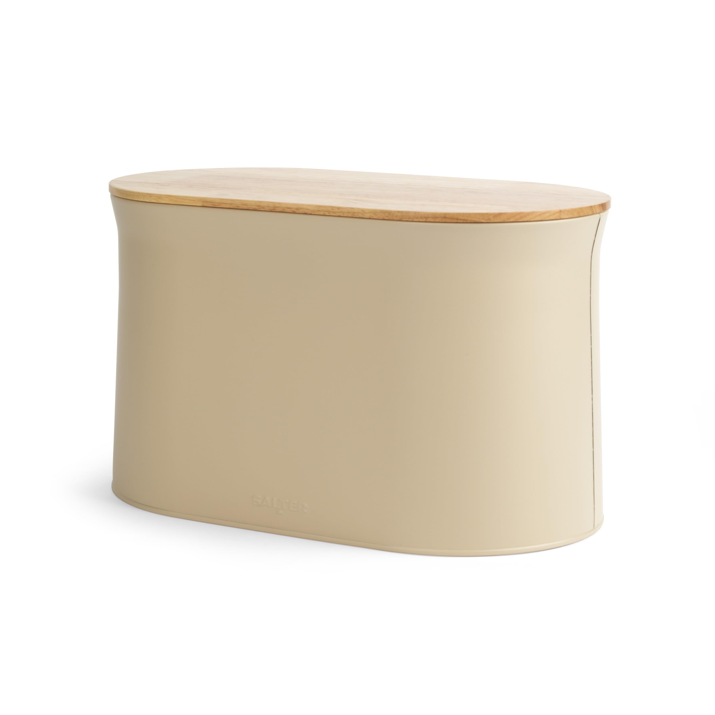 Salter Malmo Bread Bin - Beige Nordic Bread Bin for Kitchen Worktops, 12L