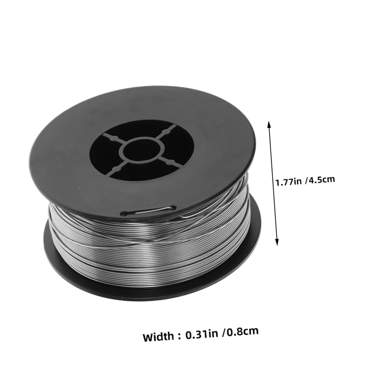 MAGICLULU Filo per Saldatura Senza Gas 0, 8mm Acciaio al Carbonio Argento | Bobina da 1kg, Facile da Usare, per Progetti di Saldatura e Impieghi Vari